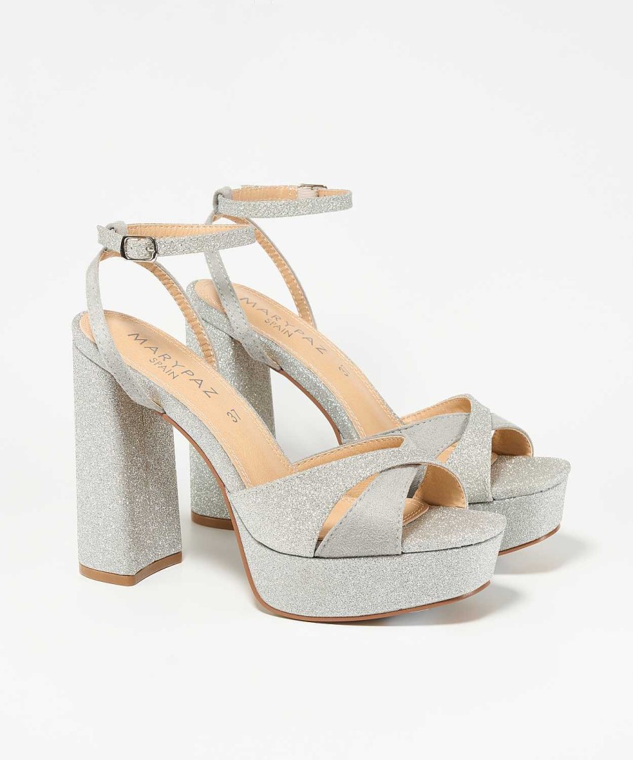 Marypaz Glitter Platform Sandal