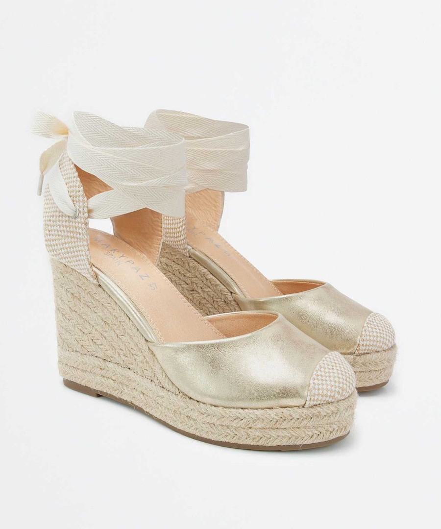 Marypaz Tied Golden Espadrille