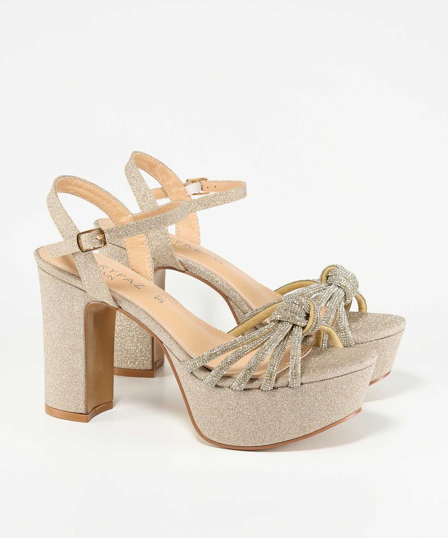 Marypaz Strass Knot Platform Sandal