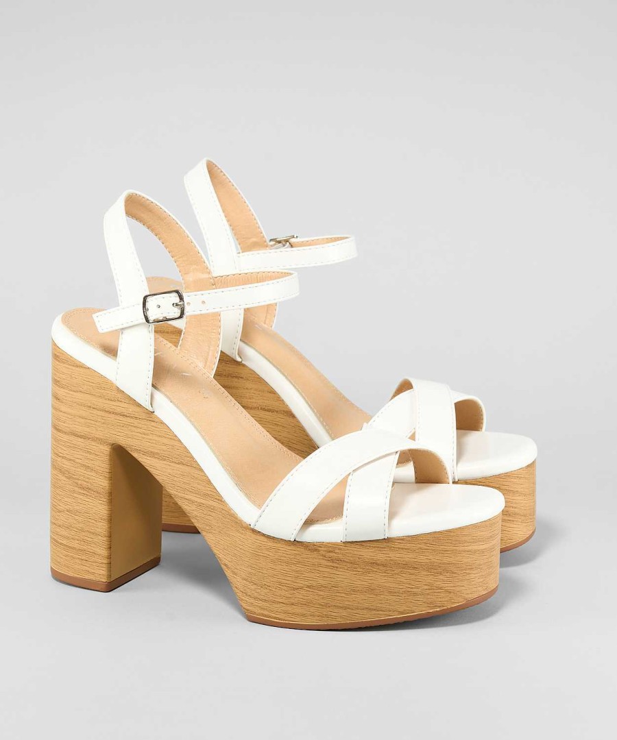 Marypaz White Platform Sandal