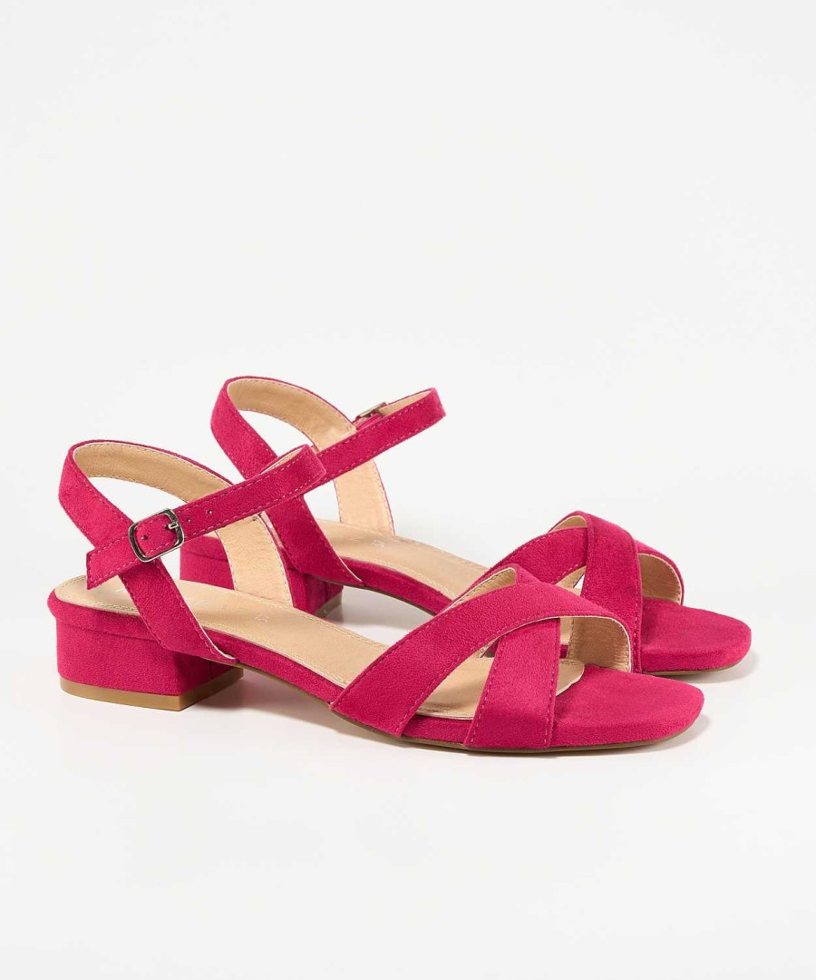 Marypaz Low Cross Heel Sandal