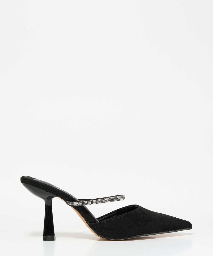 Marypaz Shiny Strip Mule Heel