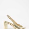 Marypaz Golden Slingback Heel Sandal