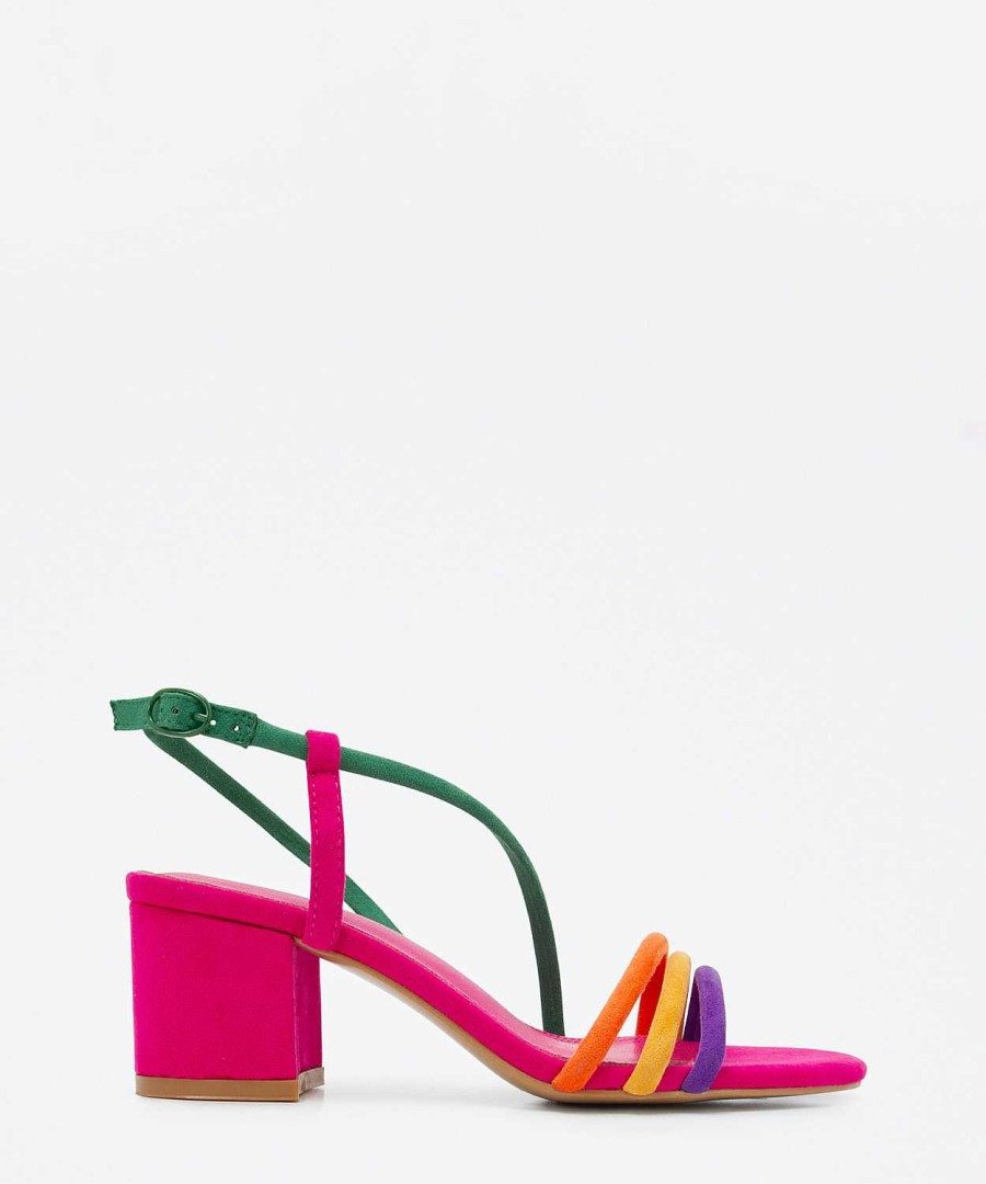 Marypaz Cross Strap Heeled Sandal