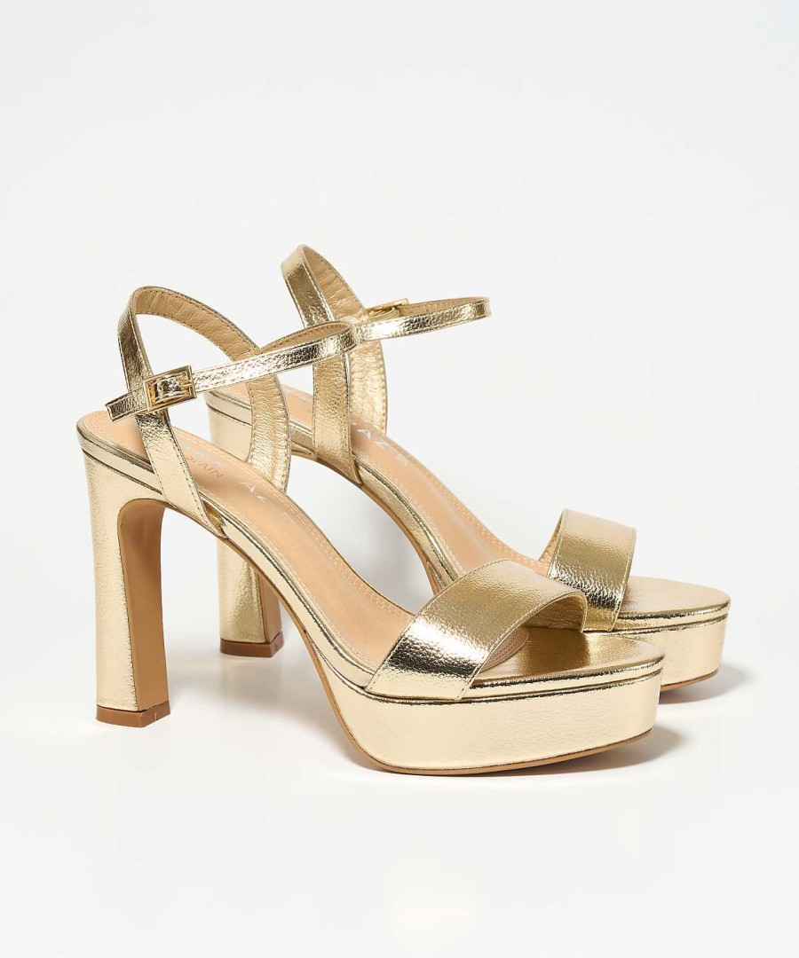 Marypaz Golden Platform Sandal