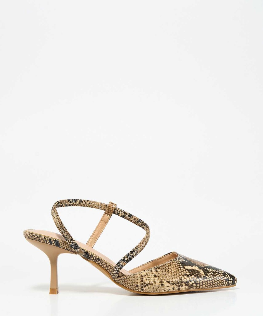 Marypaz Slingback Shoe With Asymmetrical Straps