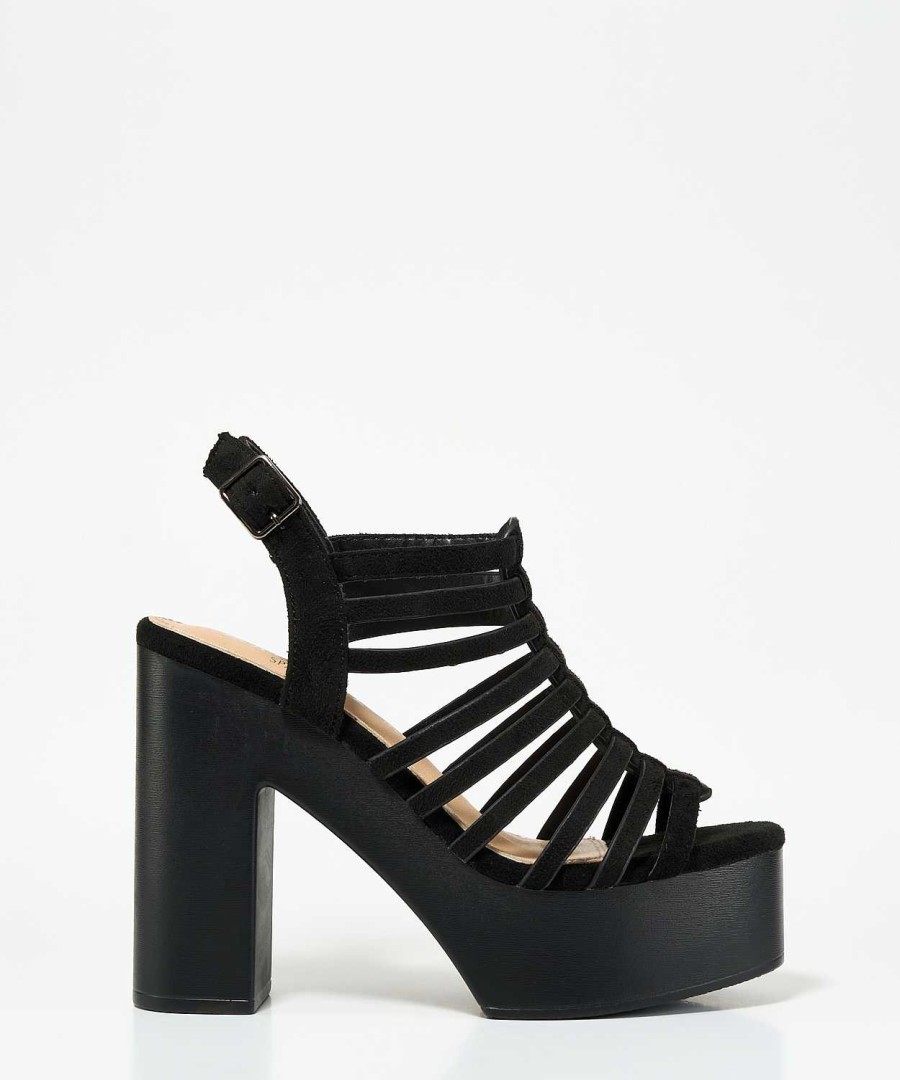 Marypaz Multiple Strips Platform Sandal