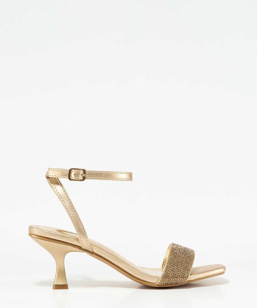 Marypaz Shiny Strip Heel Sandal