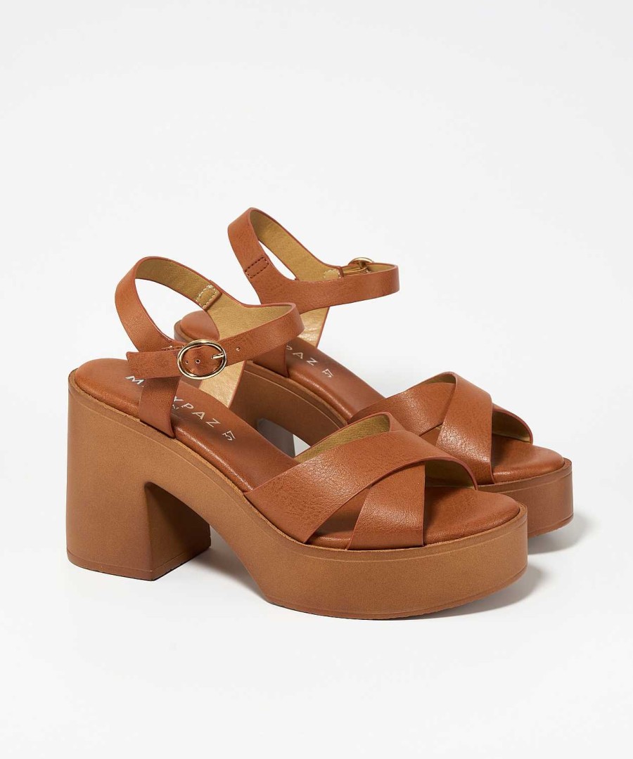 Marypaz Wide Heel Platform Sandal