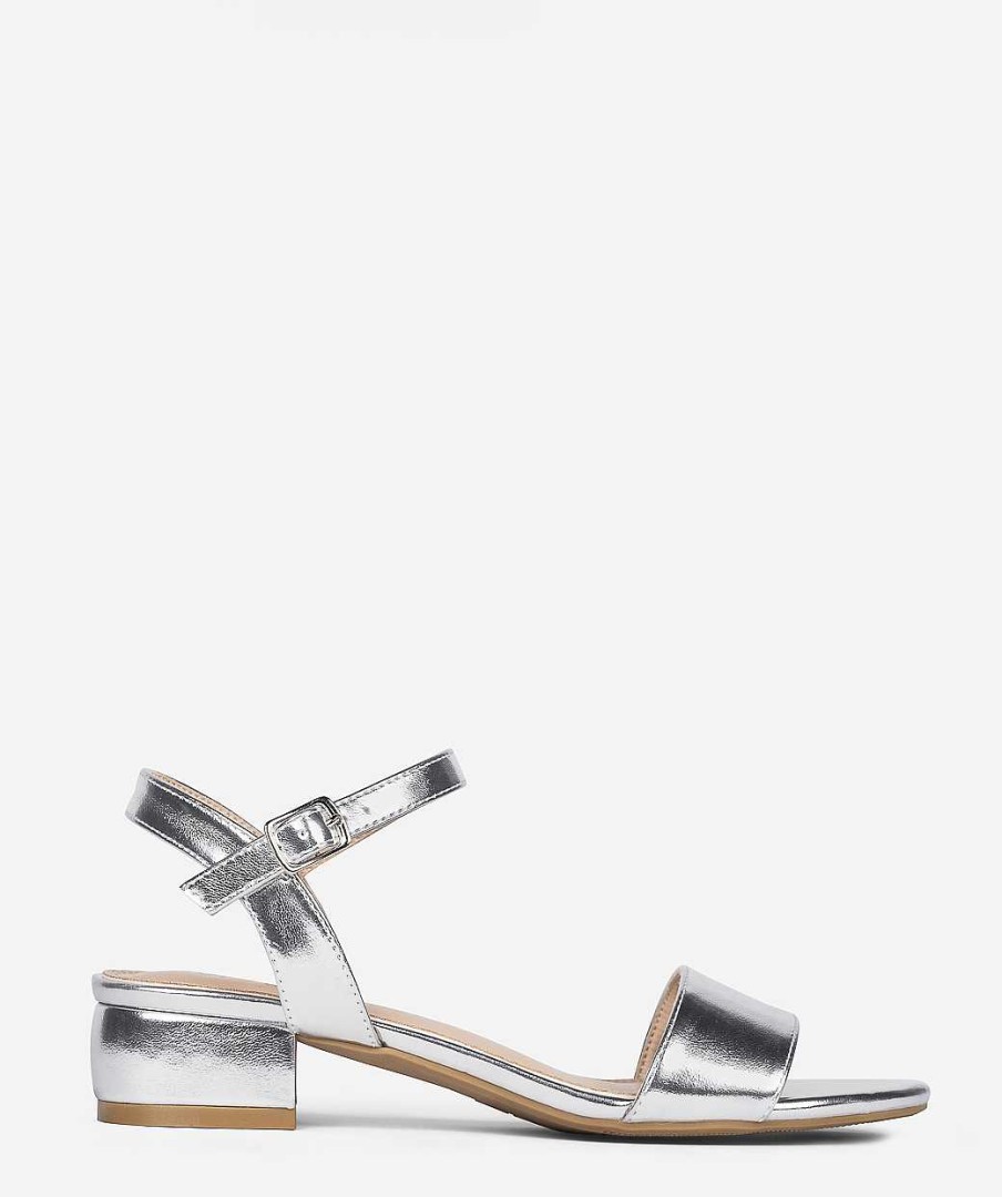 Marypaz Silver Heeled Sandal