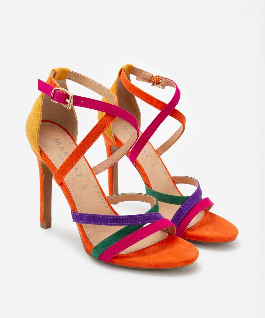 Marypaz Multicolor Thin Heel Sandal