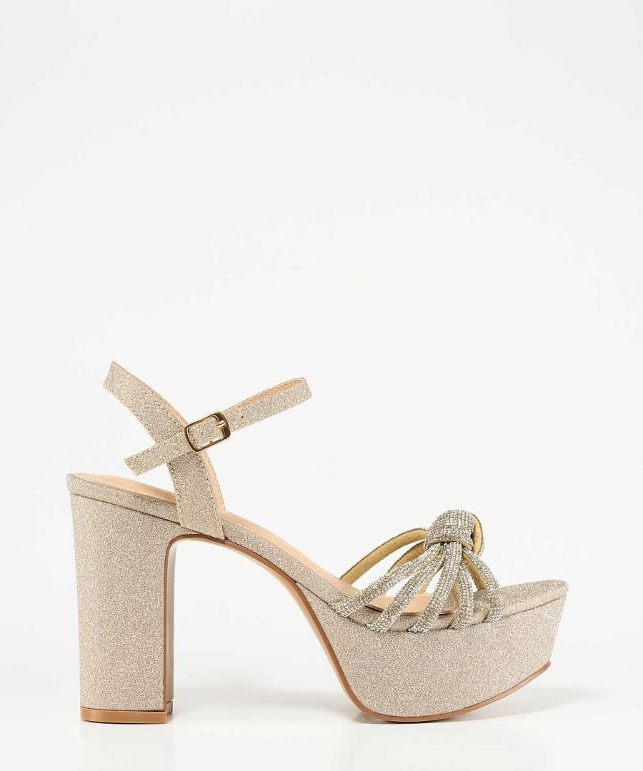 Marypaz Strass Knot Platform Sandal