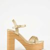 Marypaz Golden Platform Sandal