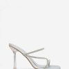 Marypaz Glitter Sandal With Transparent Heel