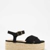 Marypaz Platform Espadrille With Crossed Straps