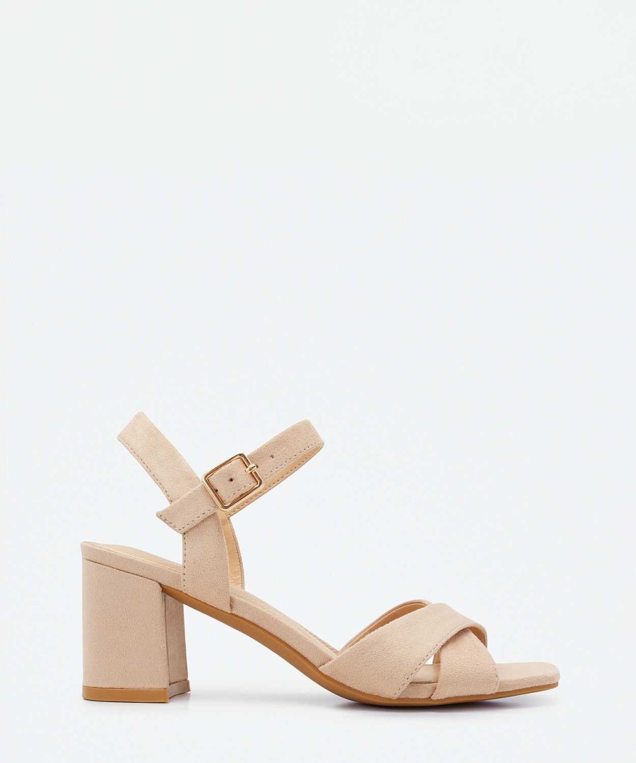 Marypaz Heeled Sandal With Crossed Strips