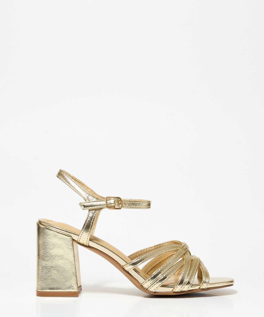 Marypaz Heeled Sandal With Lattice Strips