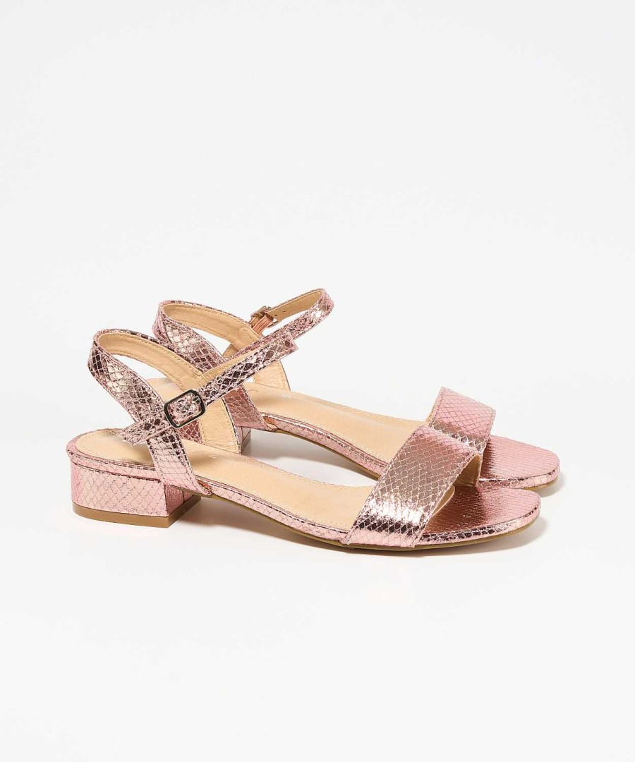 Marypaz Rose Metallic Sandal