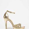 Marypaz Golden Fine Heel Sandal