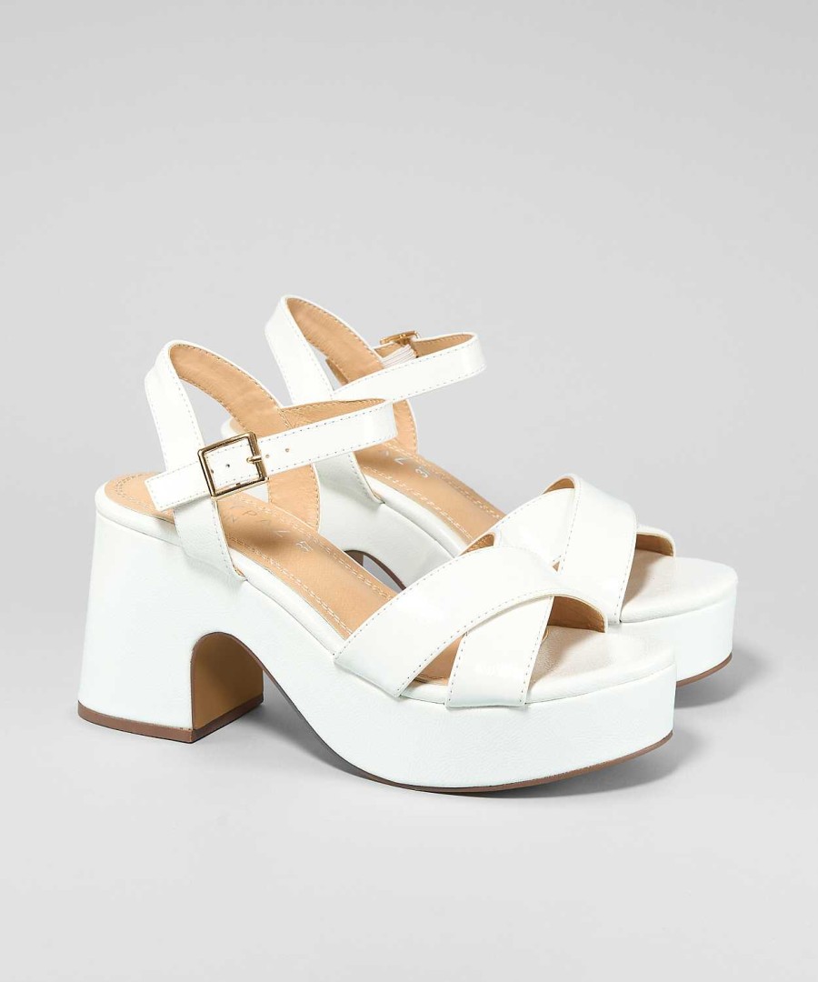 Marypaz Patent Block Platform Sandal