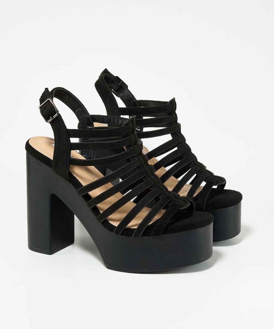 Marypaz Multiple Strips Platform Sandal