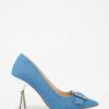 Marypaz Heeled Denim Jewel Shoe