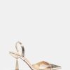 Marypaz Golden Vinyl Slingback Shoe