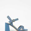 Marypaz Denim Braided Heel Sandal