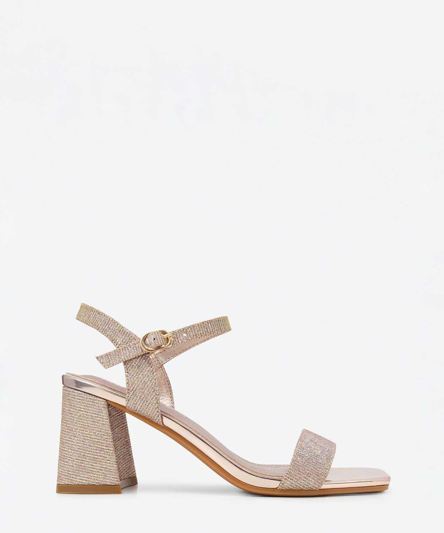 Marypaz Rose Glitter Heeled Sandal