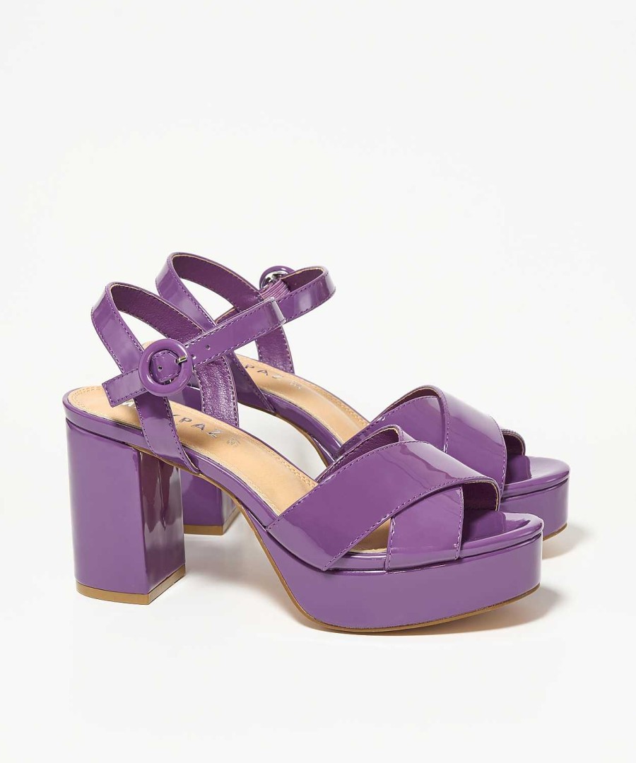 Marypaz Patent Platform Sandal