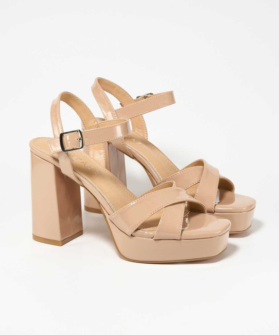 Marypaz Cross Strap Platform Sandal