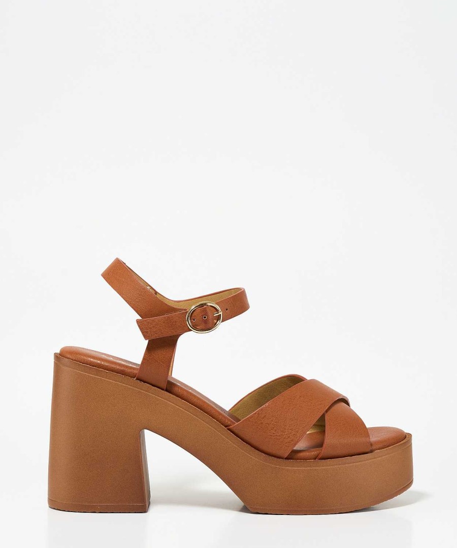 Marypaz Wide Heel Platform Sandal