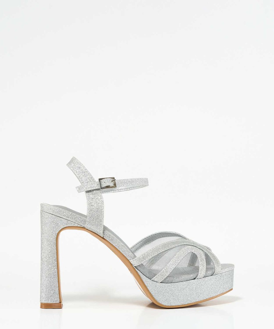 Marypaz Grid Platform Sandal