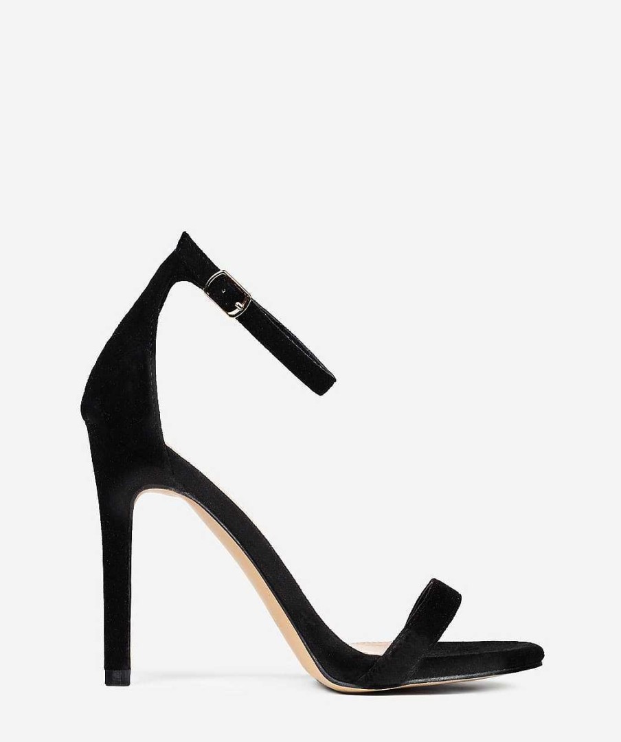 Marypaz Black Thin Heel Sandal