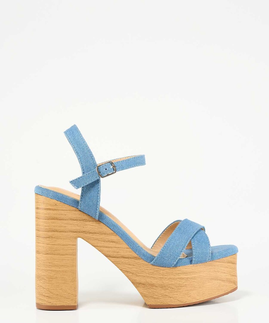 Marypaz Denim Platform Sandal