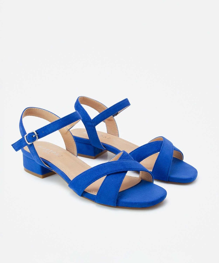 Marypaz Low Cross Heel Sandal