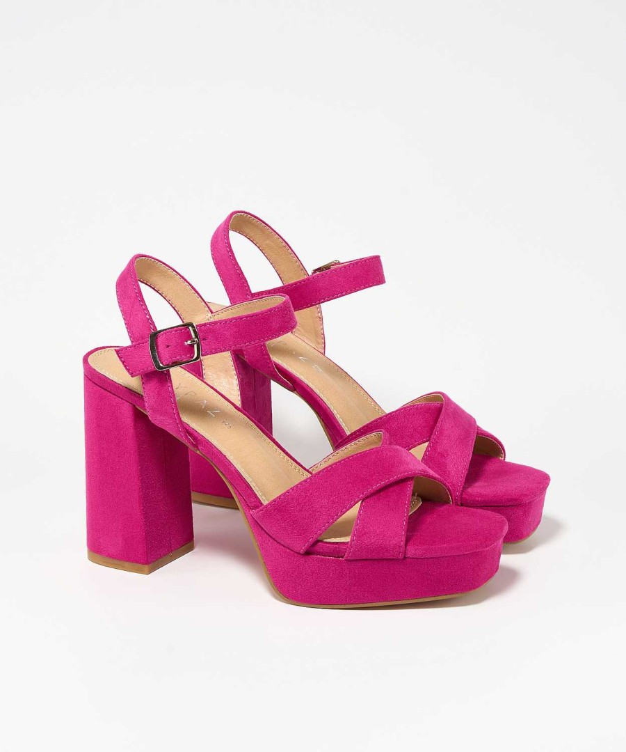 Marypaz Cross Strap Platform Sandal