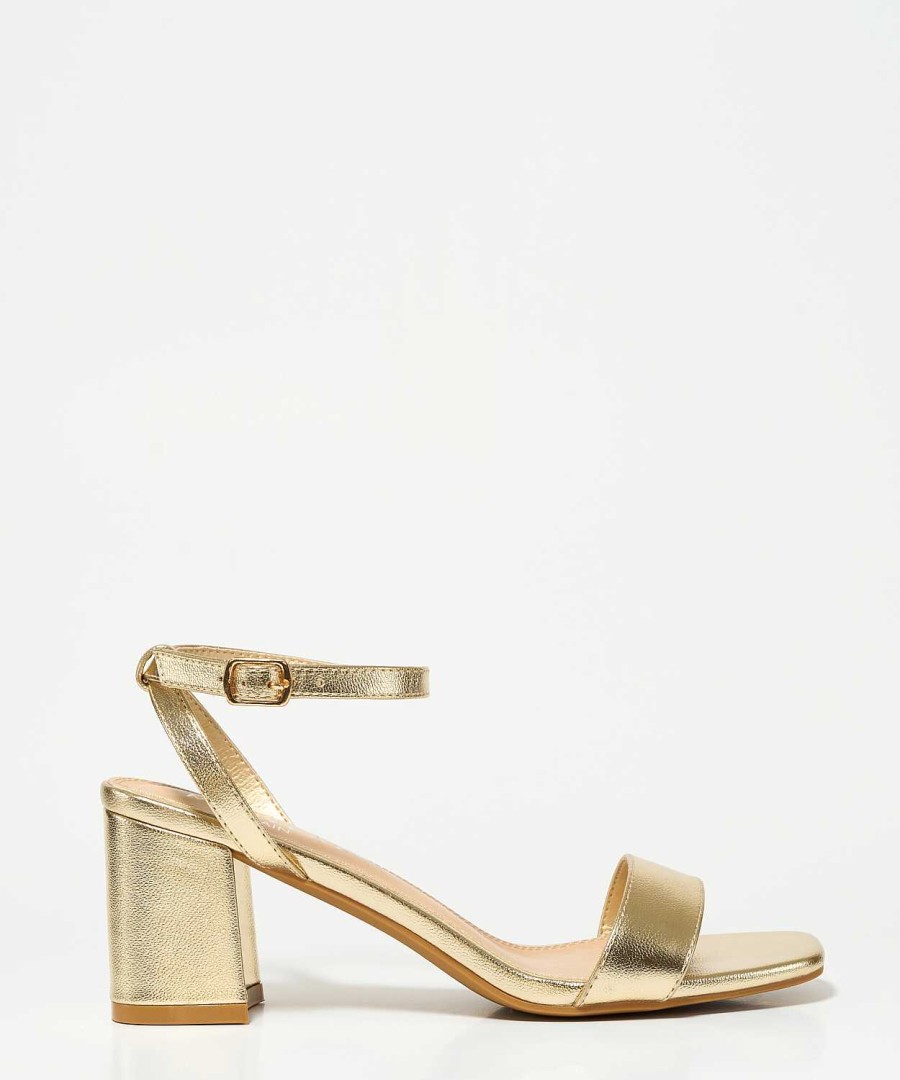 Marypaz Heeled Sandal With Golden Bracelet