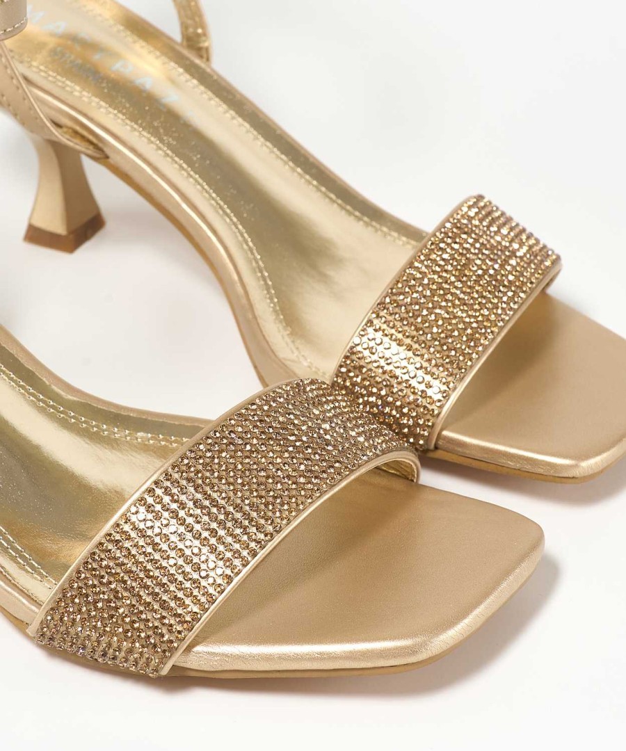 Marypaz Shiny Strip Heel Sandal