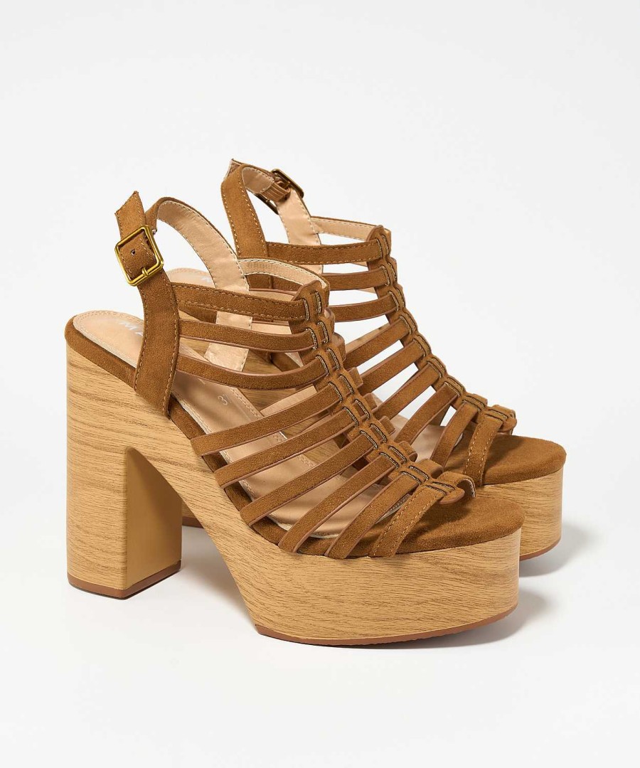 Marypaz Multiple Strips Platform Sandal