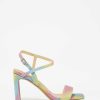 Marypaz Glitter Sandal With Rectangular Heel