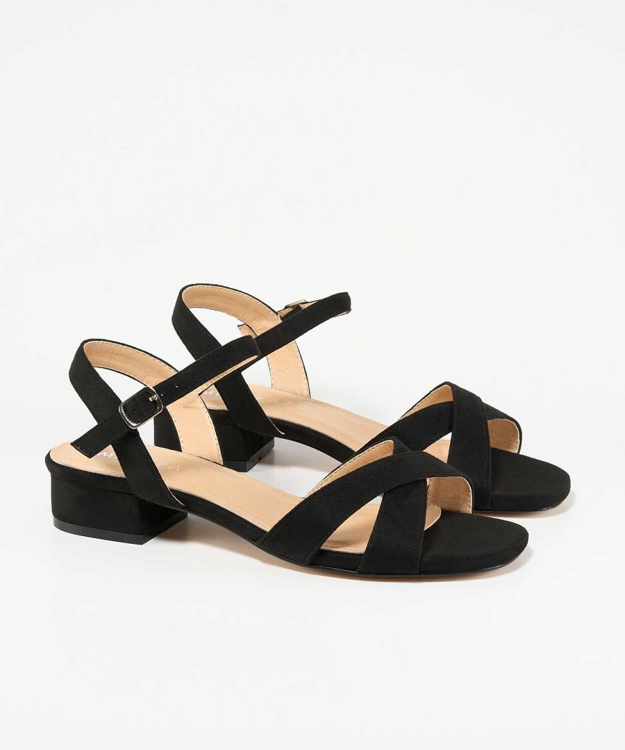 Marypaz Low Cross Heel Sandal