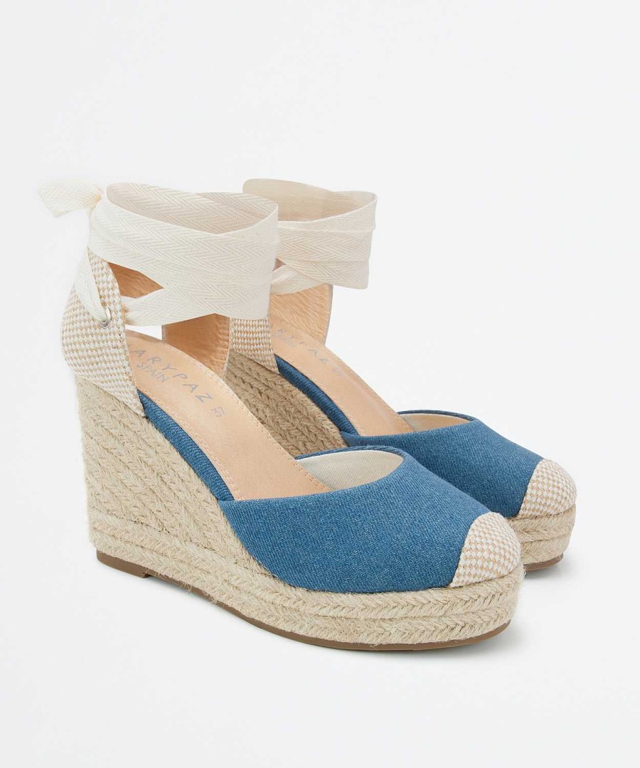 Marypaz Tied Denim Espadrille