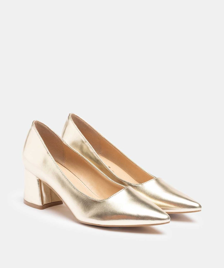 Marypaz Golden Heel Shoe