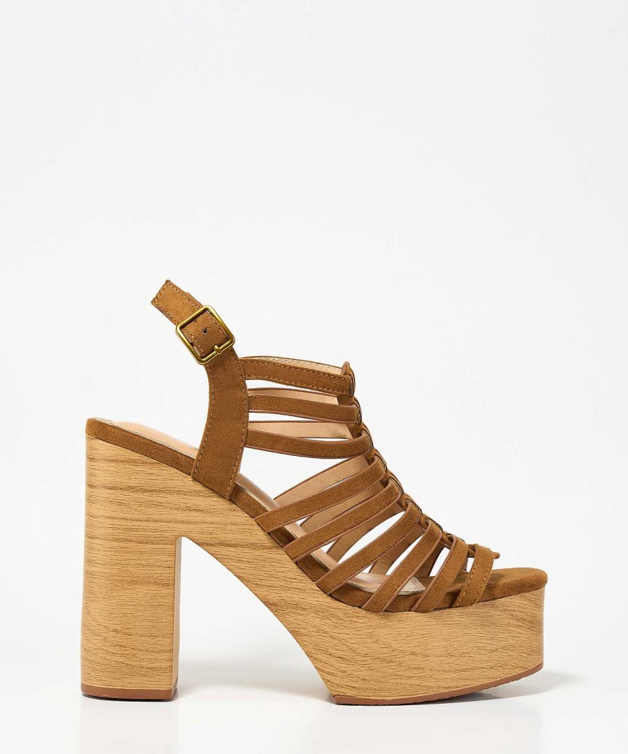 Marypaz Multiple Strips Platform Sandal