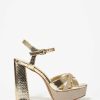 Marypaz Golden Glitter Platform Sandal