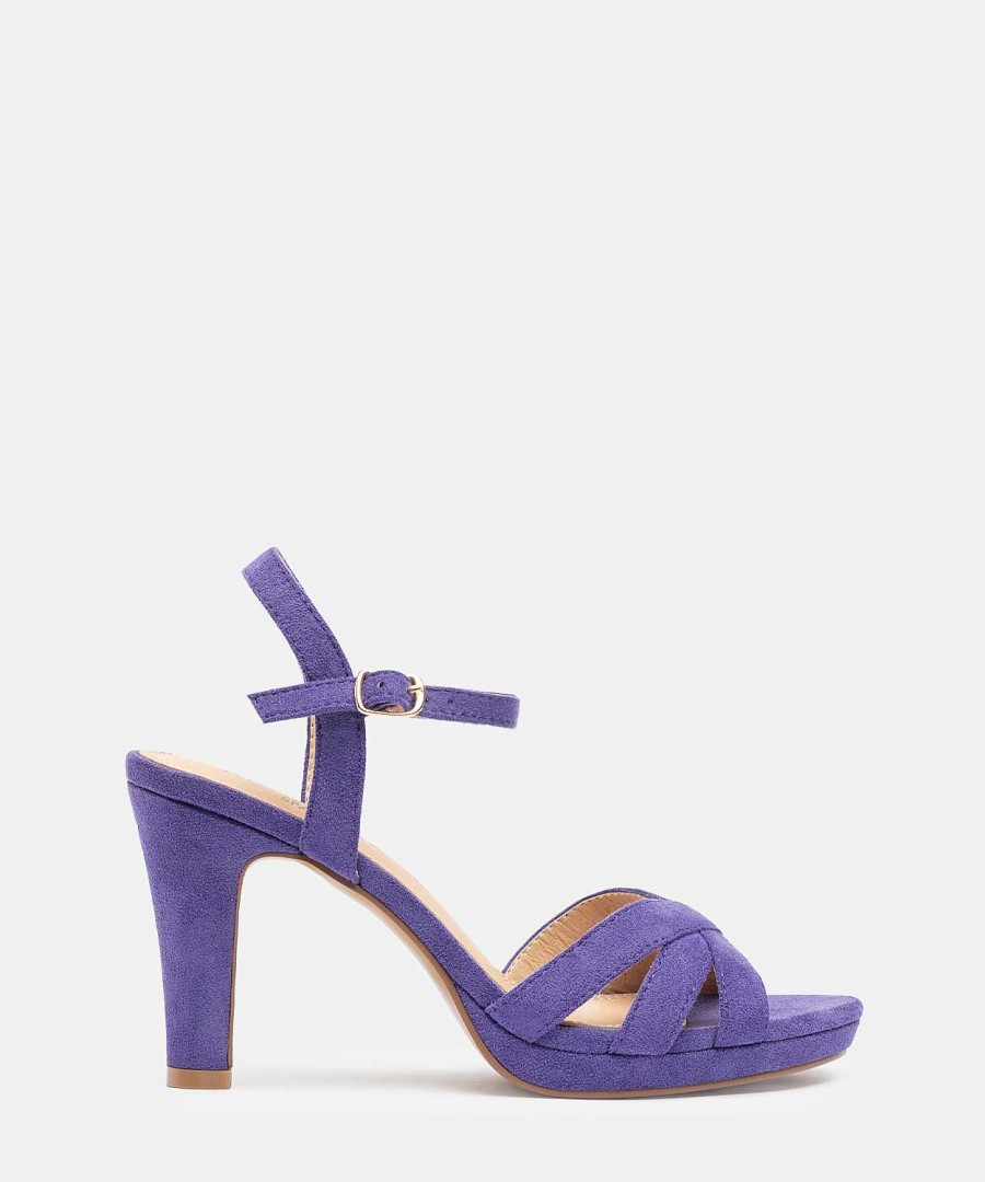 Marypaz Heeled Sandal With Crossed Strips