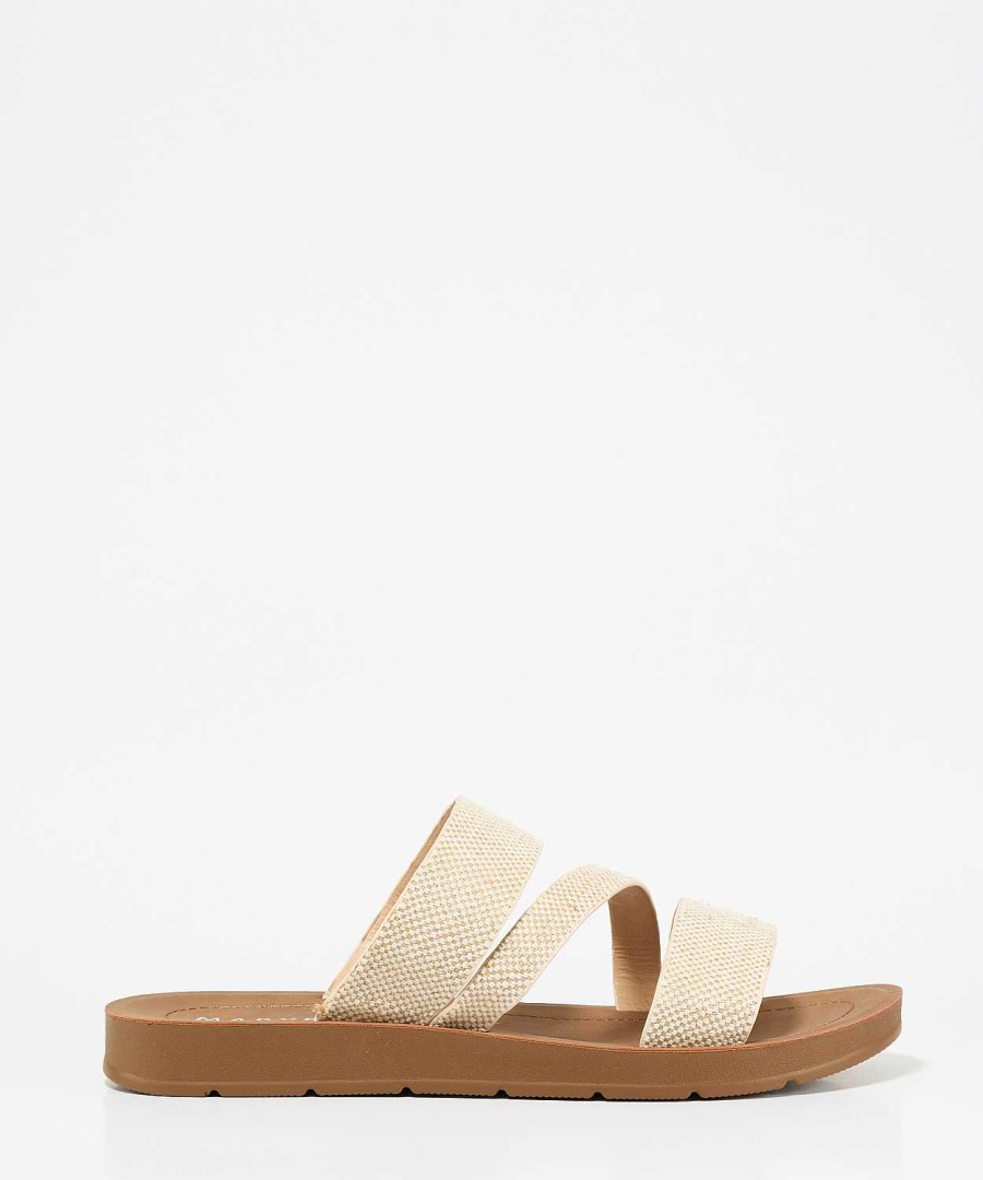 Marypaz Linen Strappy Flat Sandal