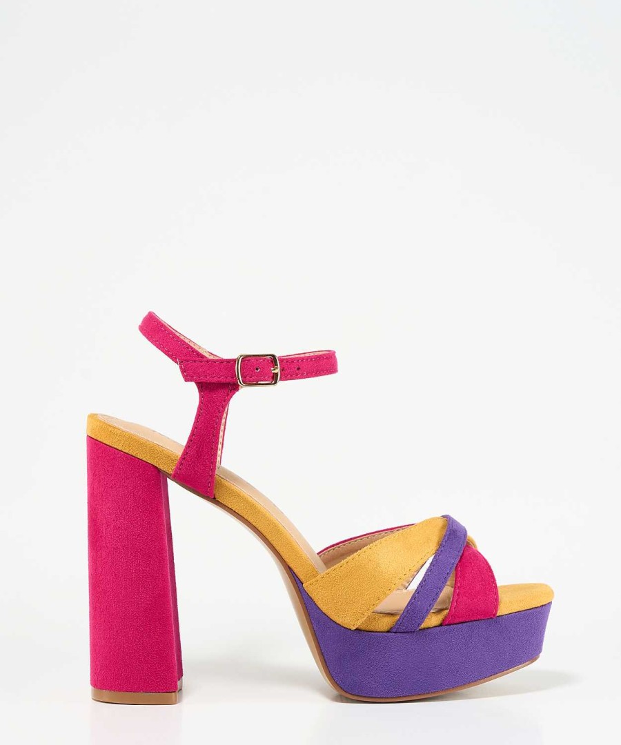 Marypaz Multicolor Strappy Platform Sandal