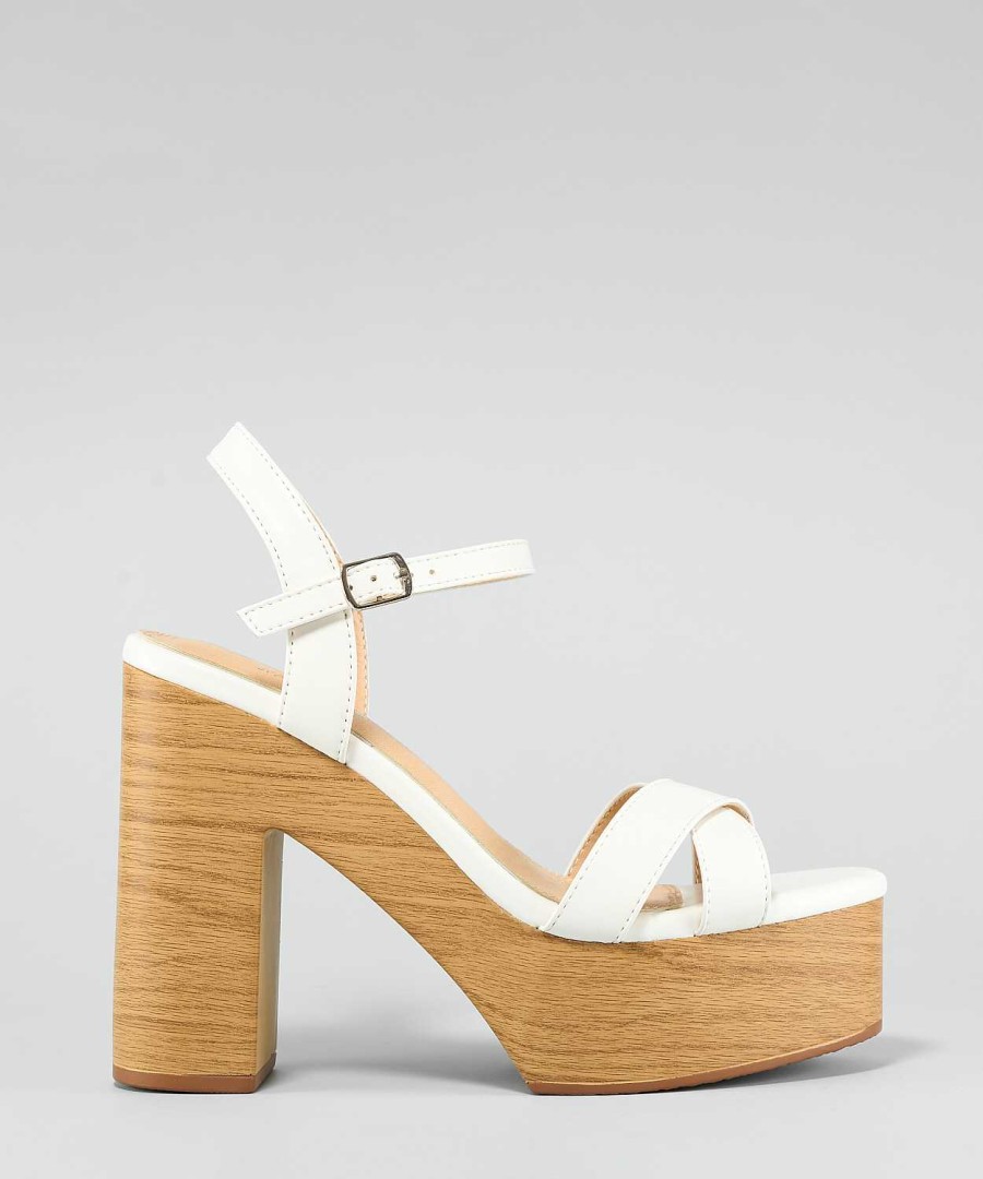 Marypaz White Platform Sandal